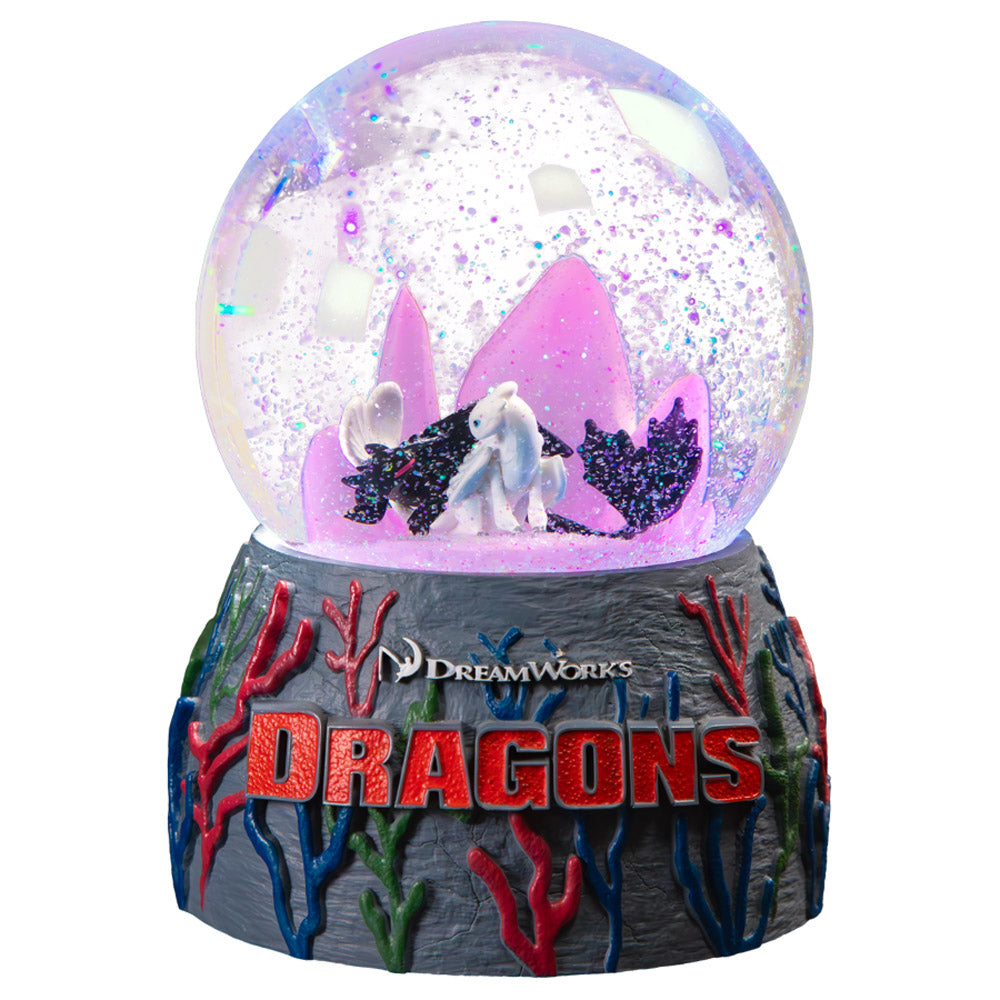 Toothless & Light Fury Light-up Snowglobe