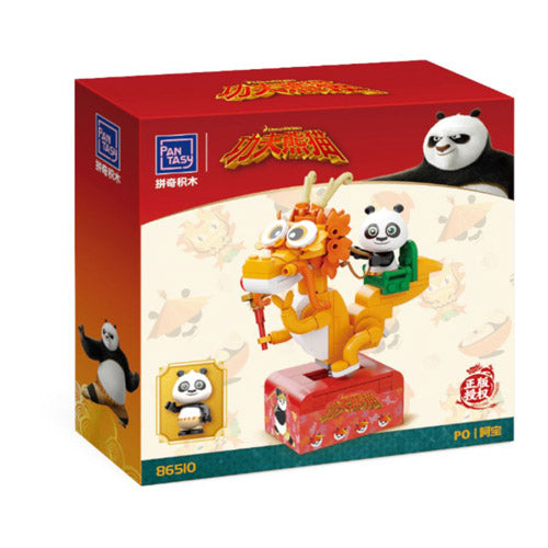 Kung Fu Panda Po on SkateKart Buildable Figure