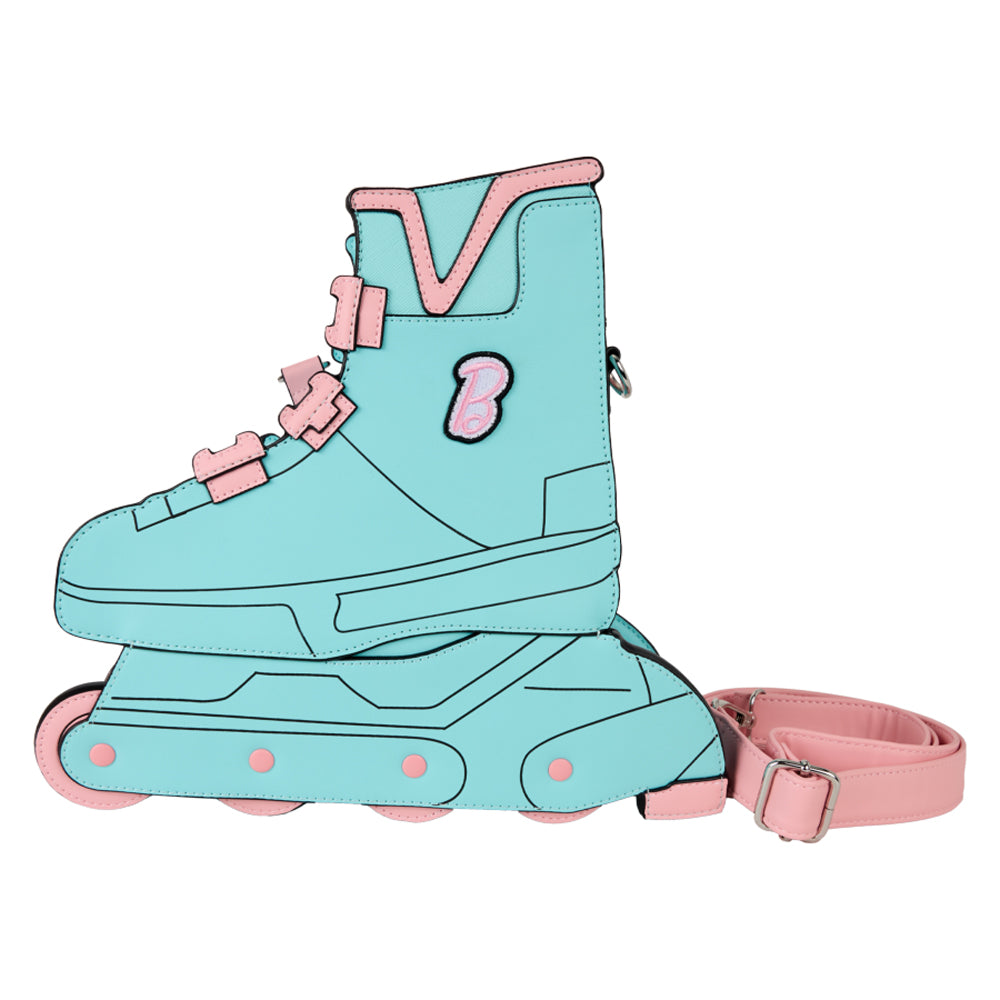 Barbie Figural Skate Crossbody Bag with Moving Wheels