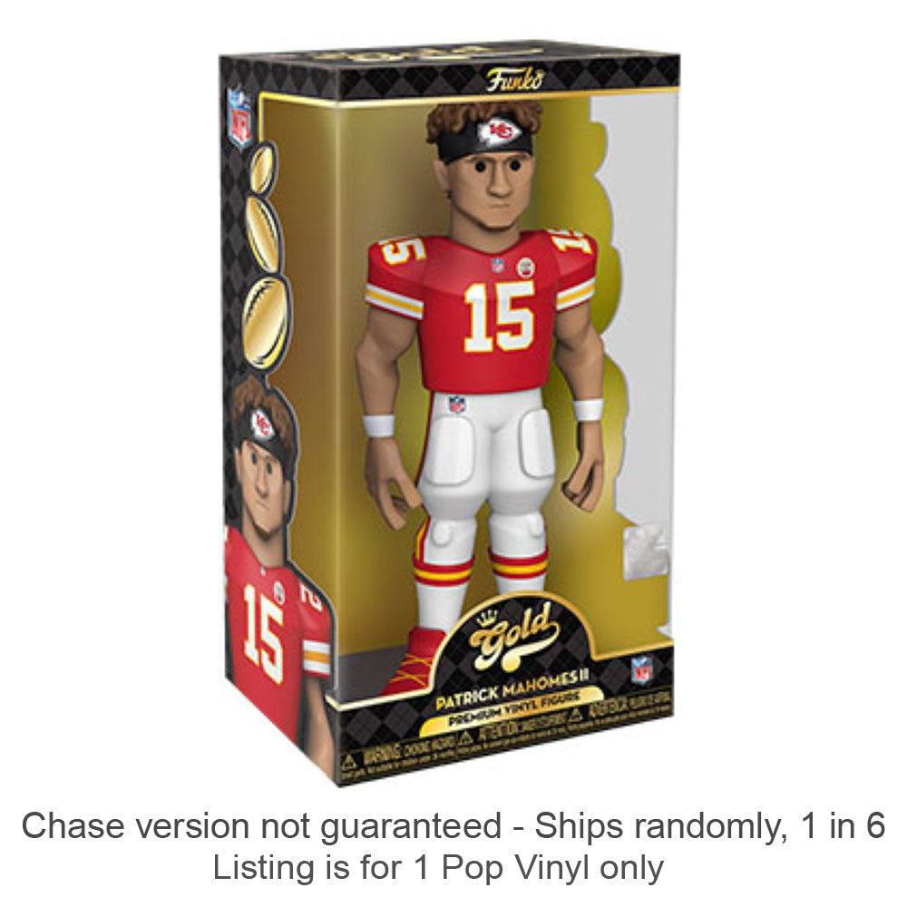 NFL Patrick Mahomes Vinyl Gold Chase Ships 1 av 6