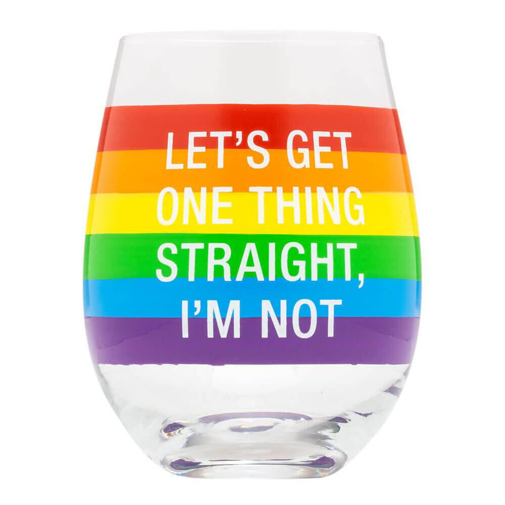 Say What Stemless Wine Glass