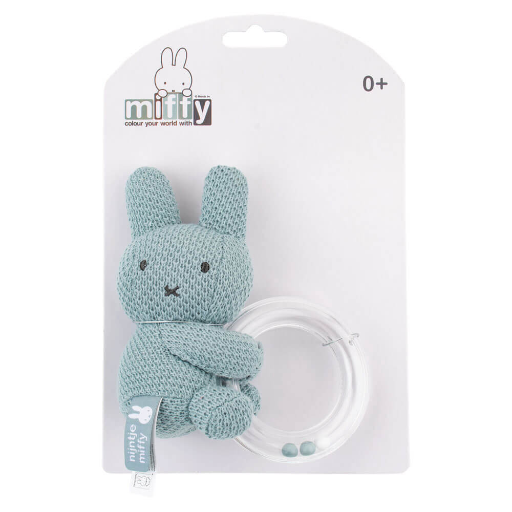 Miffy ring rattle med pärlor