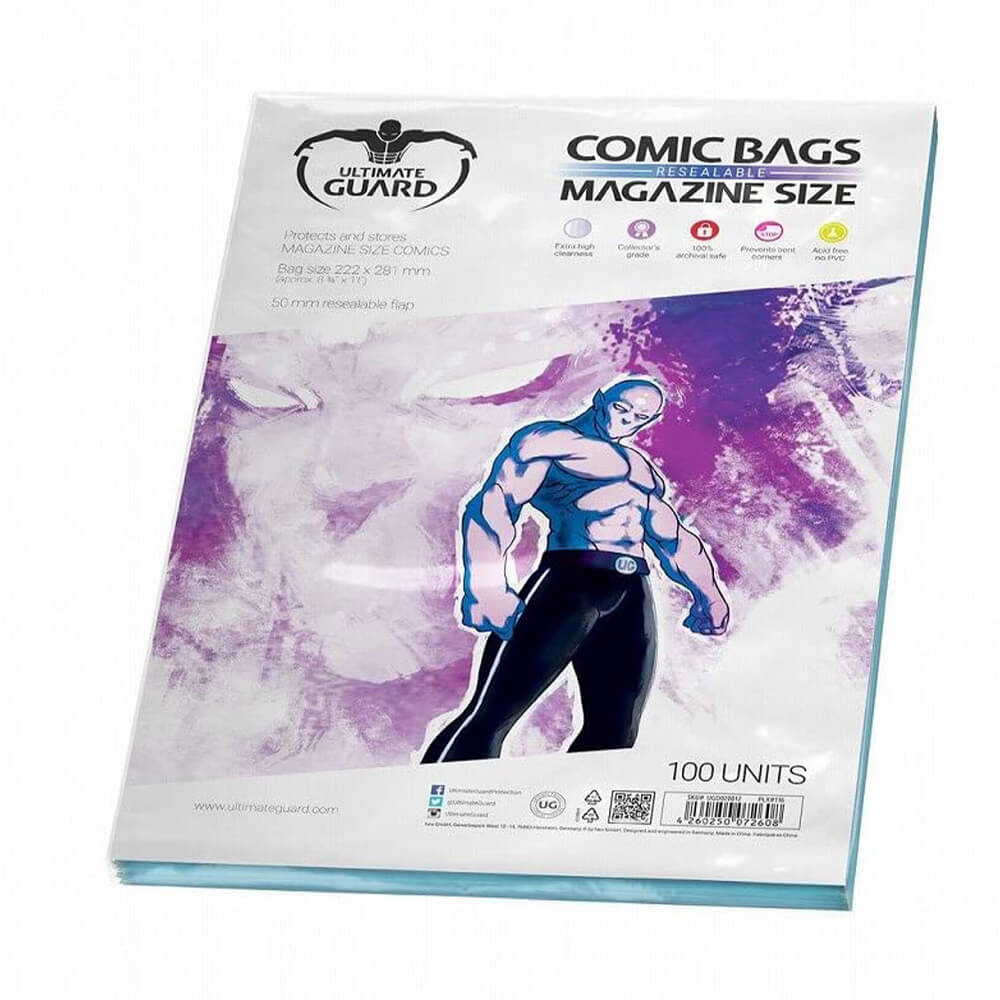 Ultimate Guard Comic Bags genlydelige 100pk