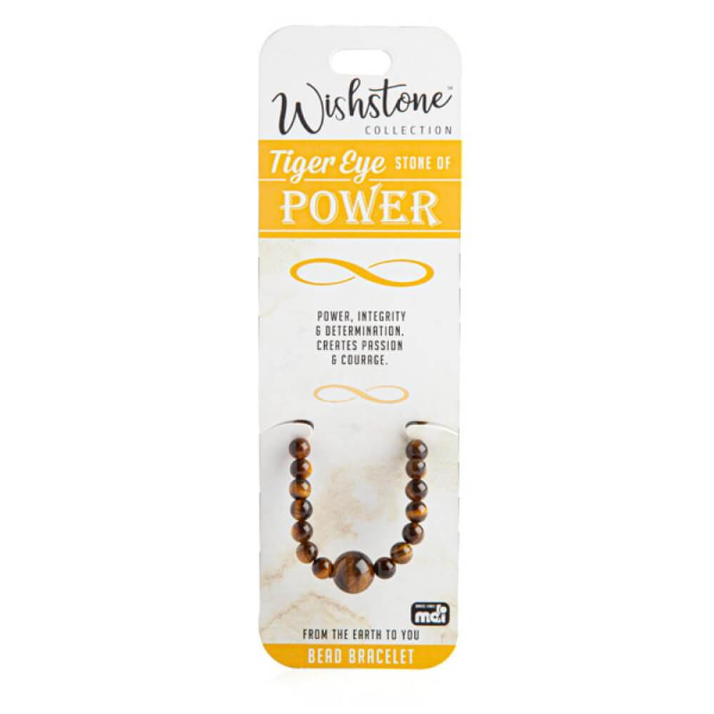 Wishstone Collection Tiger Eye Bead Bracelet