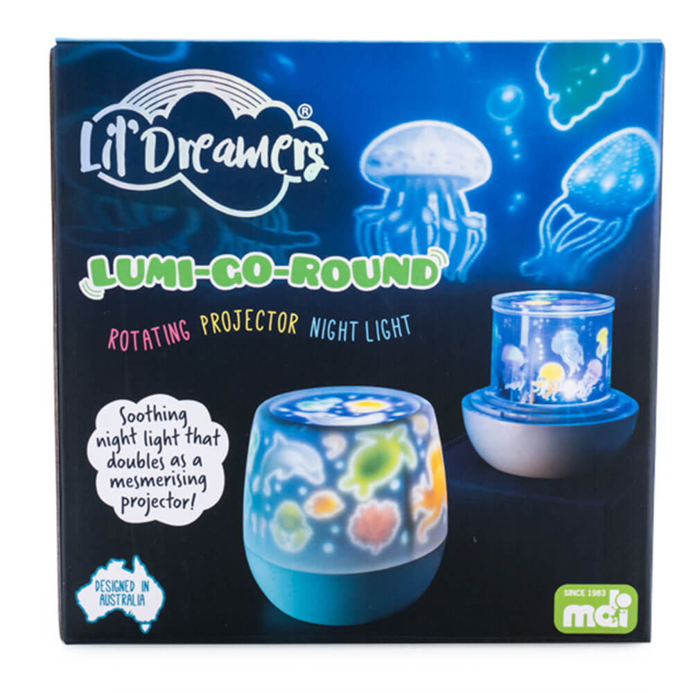 Lil Dreamers Lumi-Go-runde roterende projektorlys