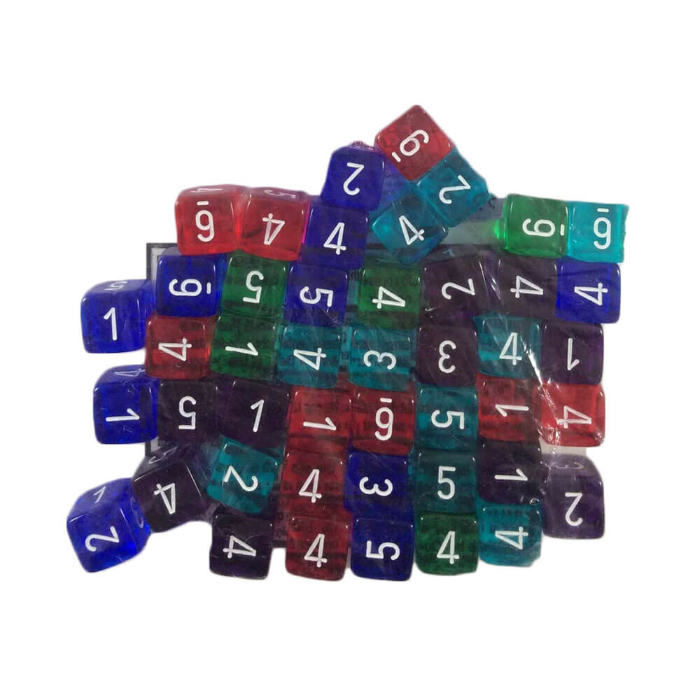  Chessex Großbeutel mit durchscheinenden Würfeln