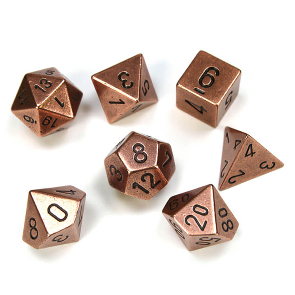 Ensemble de métal à 7 die Chessex Polyéddral