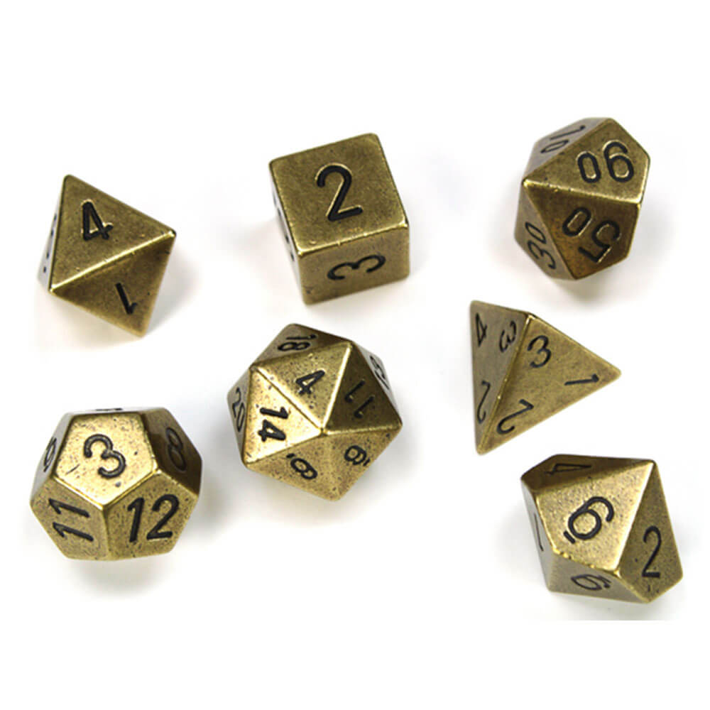 Ensemble de métal à 7 die Chessex Polyéddral