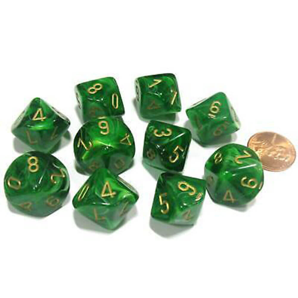 Conjunto de vórtice de 10 mortes de Chessex D10