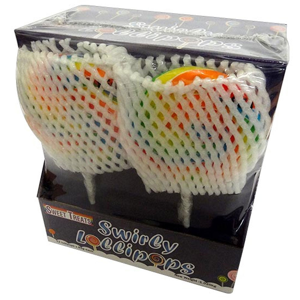 Słodkie smakołyki Swirly Lollipops (12x85g)