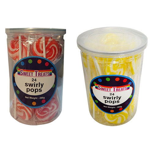 Sweet Treats Small Swirly Pops 4cm (24x12g)