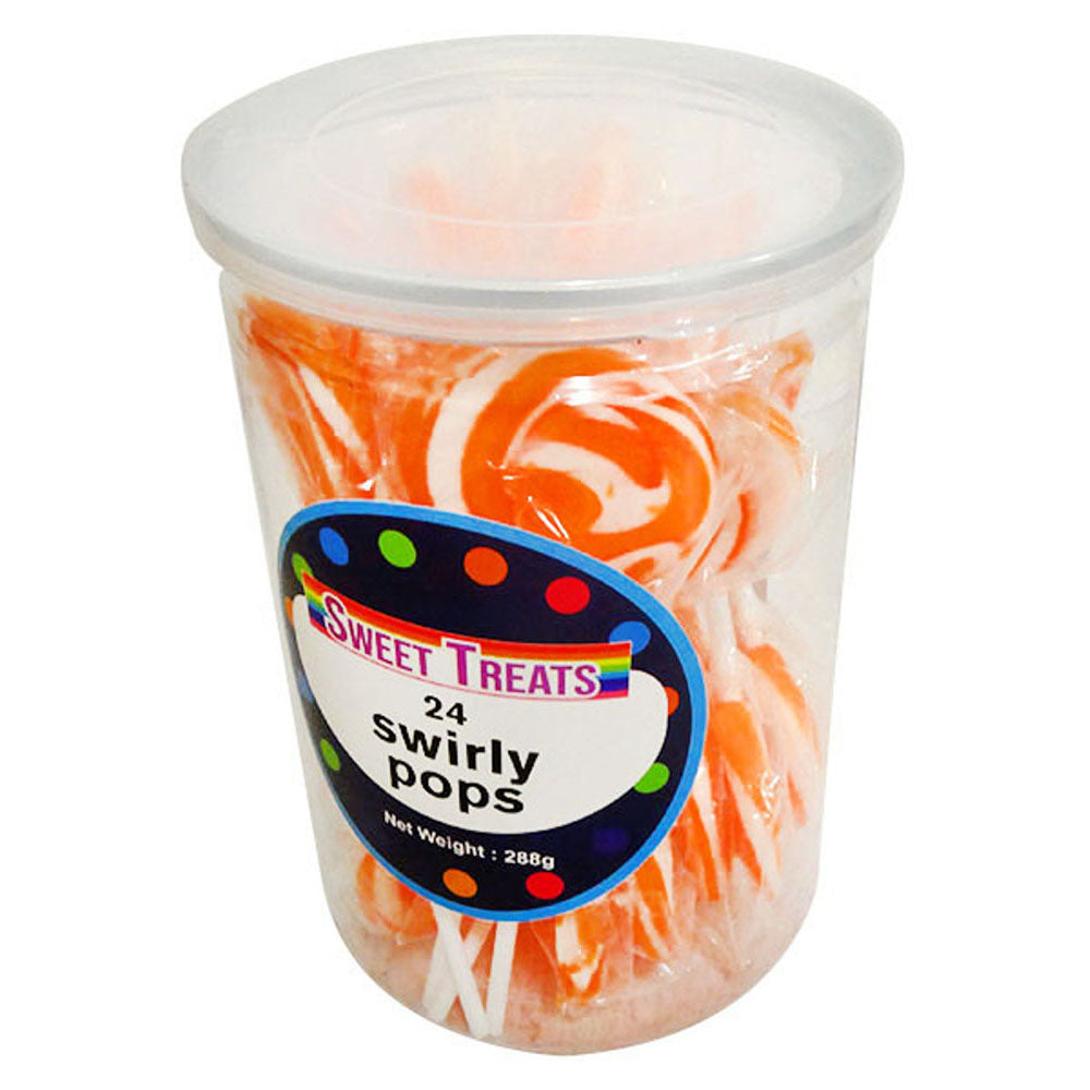 Zoete traktaties kleine swirly pops 4 cm (24x12g)