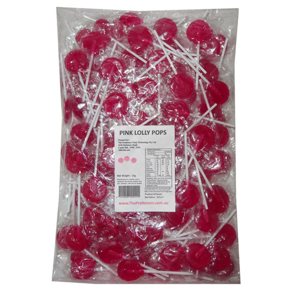 Zoete traktaties platte pops 1 kg (ongeveer 125 pc)