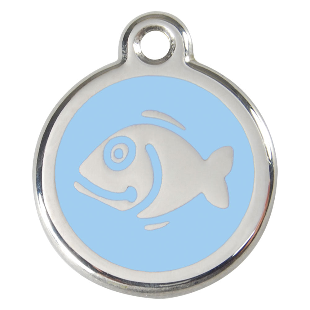 Roestvrij stalen email Fish Cat Tags (klein)