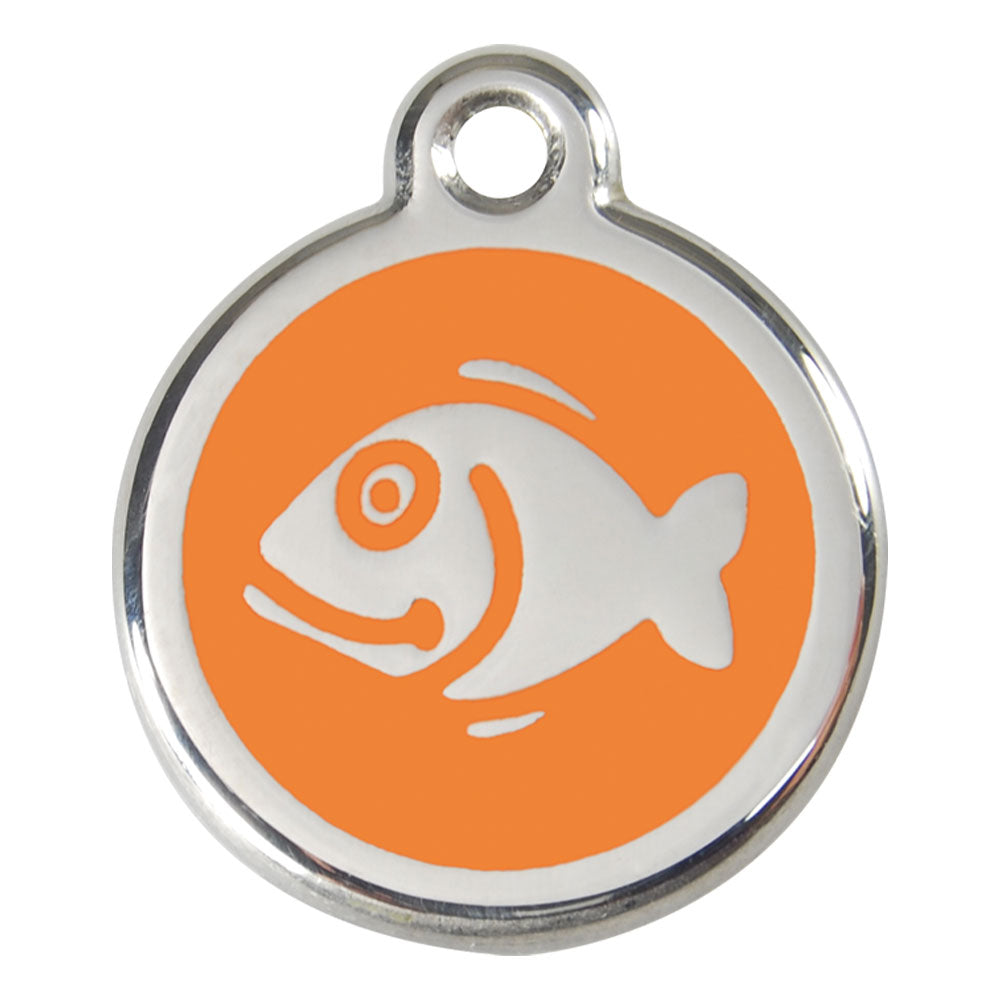 Roestvrij stalen email Fish Cat Tags (klein)