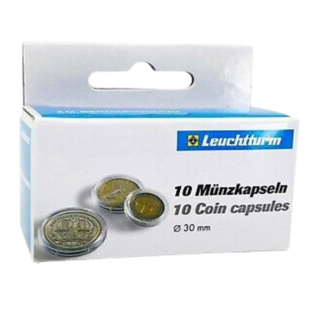 Leuchtturm Coin Capsules 10pk (från storlek 30-39)