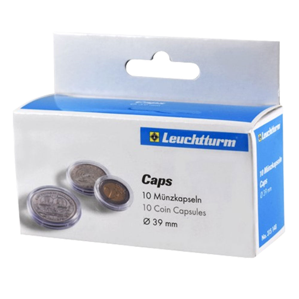 Leuchtturm Coin Capsules 10pk（サイズ30-39から）