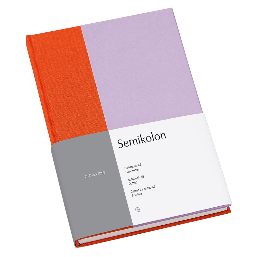 Semikolon prikkede A5 -notebook