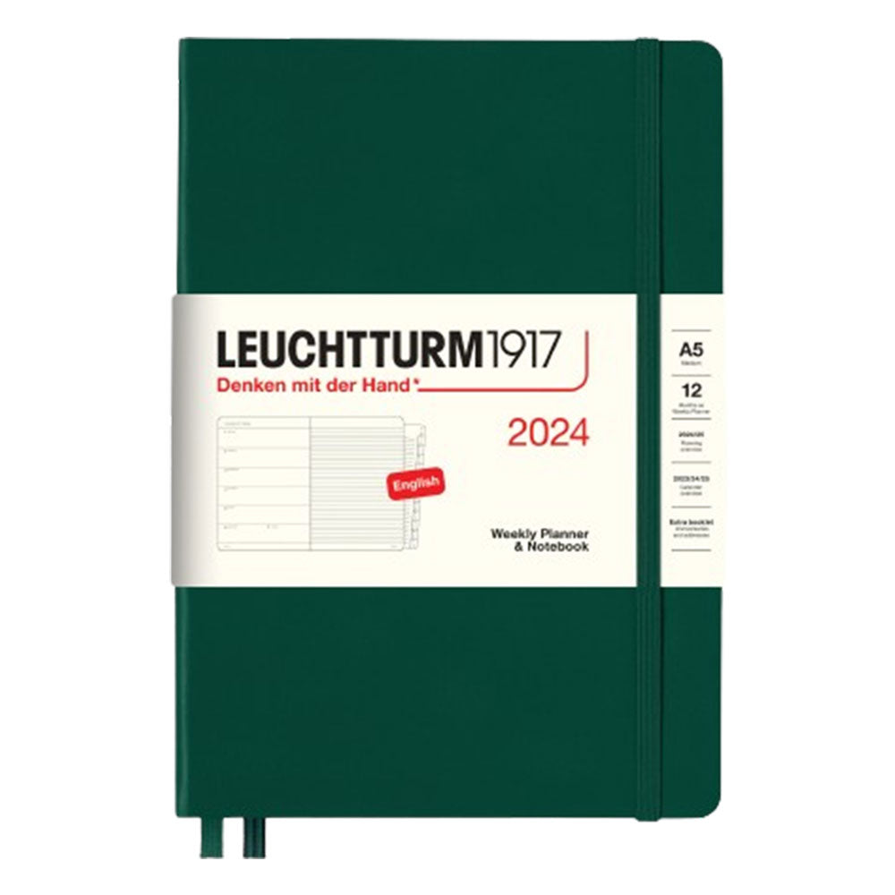 2024 A5 Week Planner & Notebook med hefte