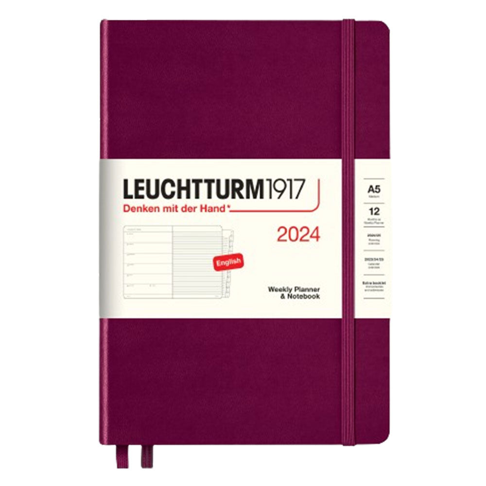 2024 A5 Week Planner & Notebook med hefte