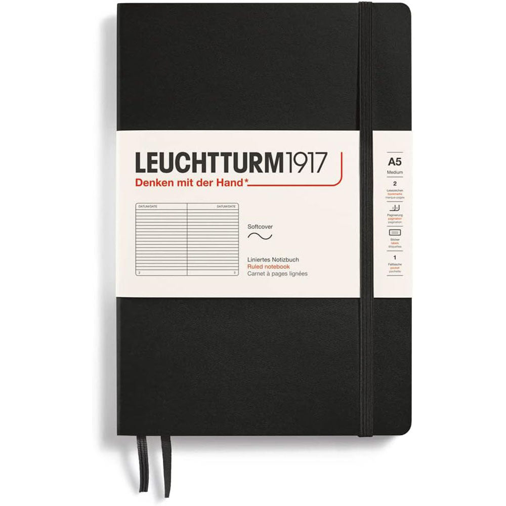 Leuchtturm Softcover styrde anteckningsbok A5