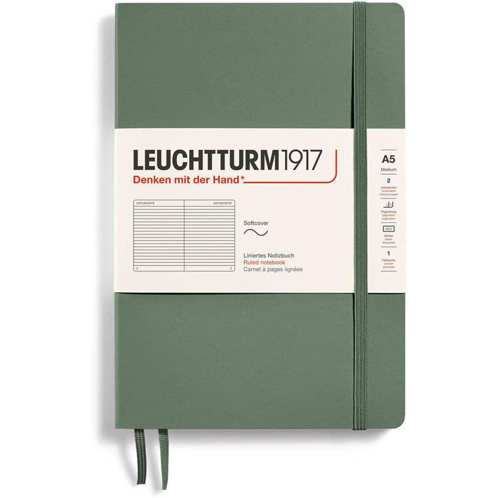 Leuchtturm softcover styrede notebook A5