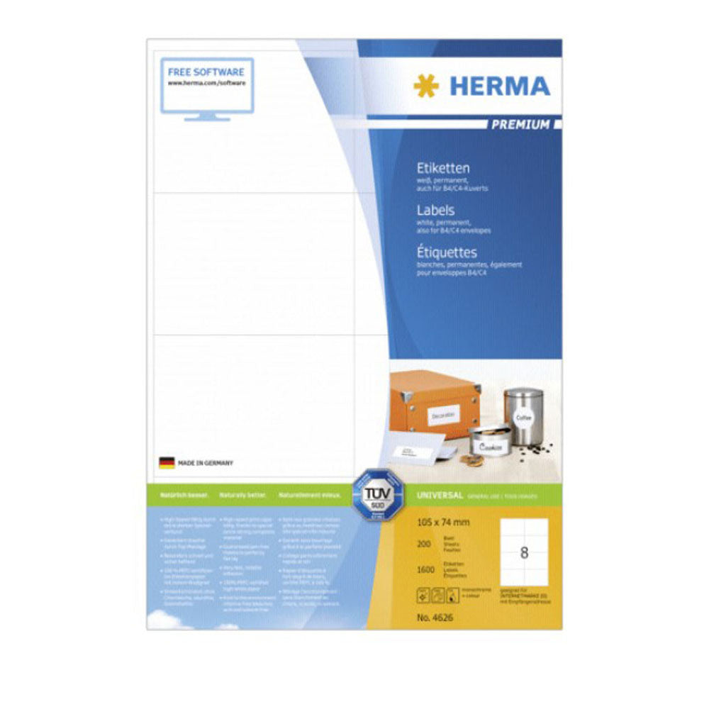 Herma Premium Labels A4 105mm 200pc