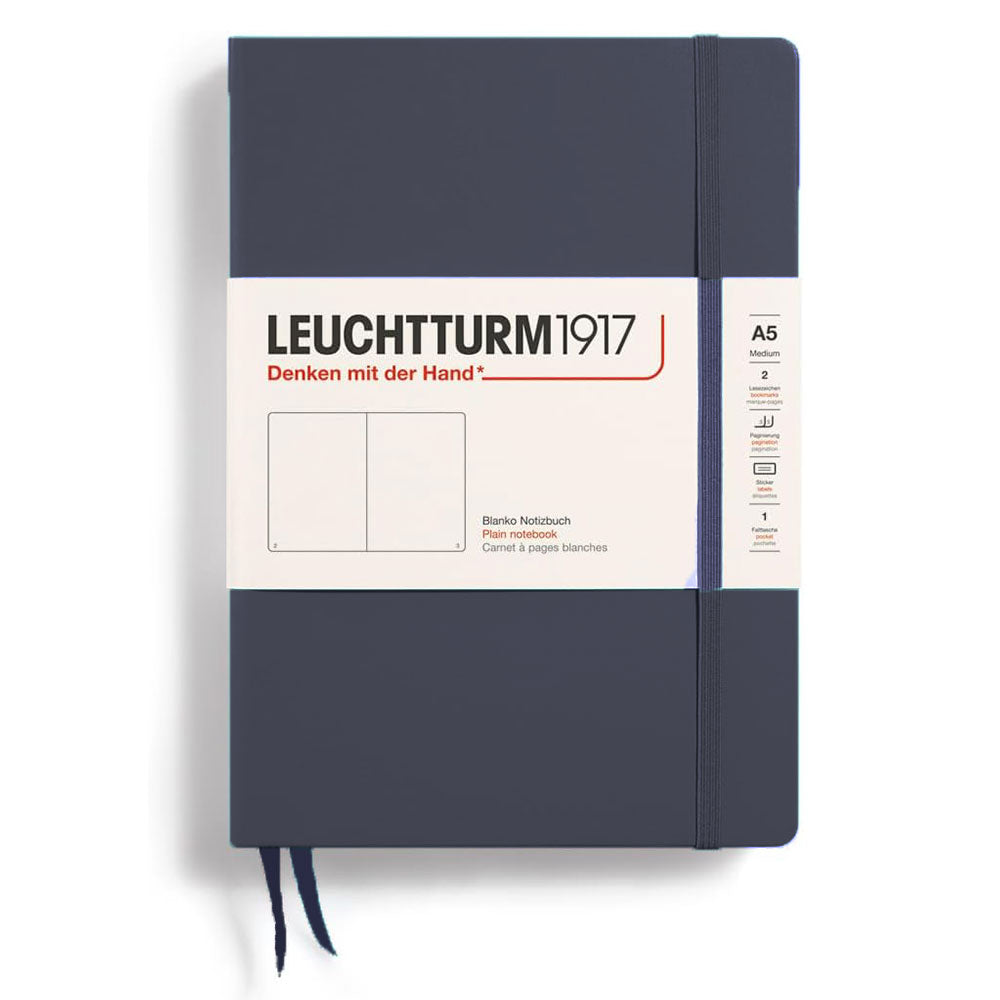 Leuchtturm Hardcover Plain Notebook A5（青）