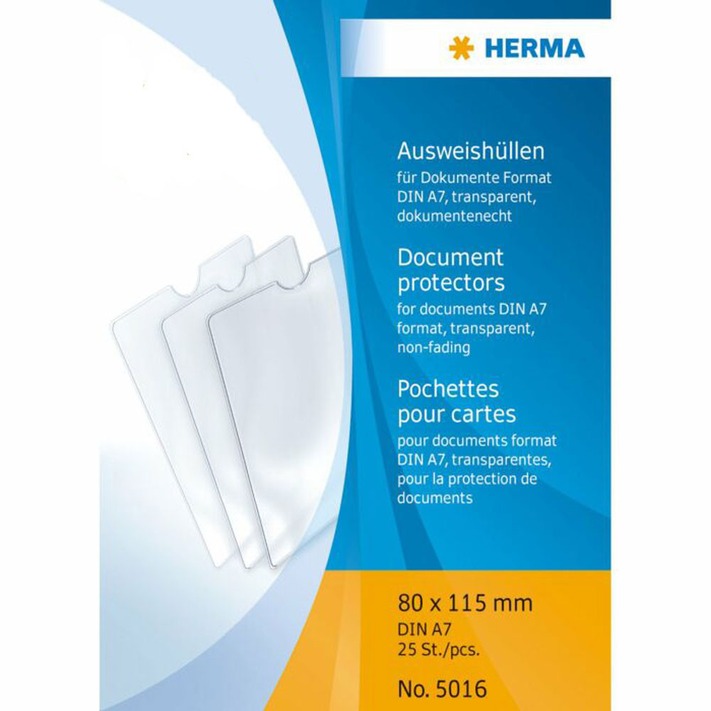 Herma Document Protectors 25pk