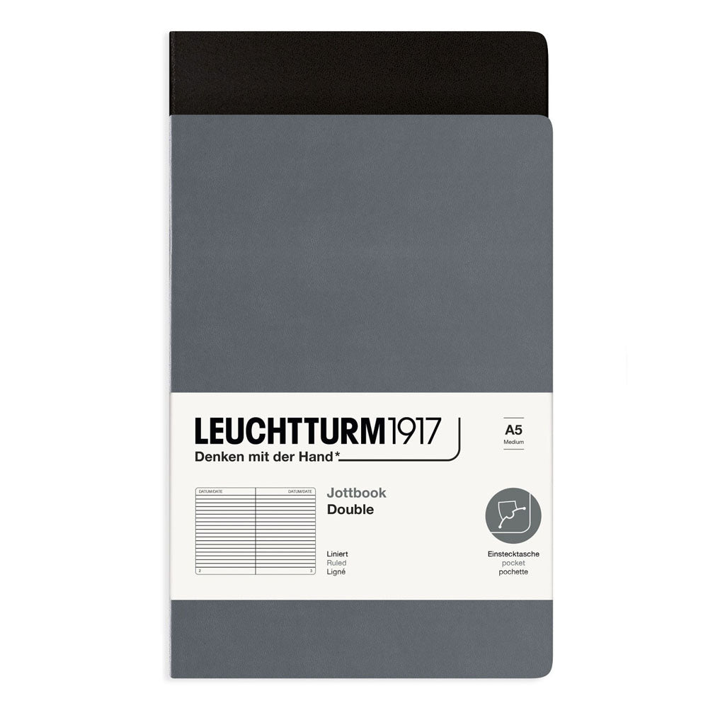 Leuchtturm Twin Pack Jottbook fodrad A5