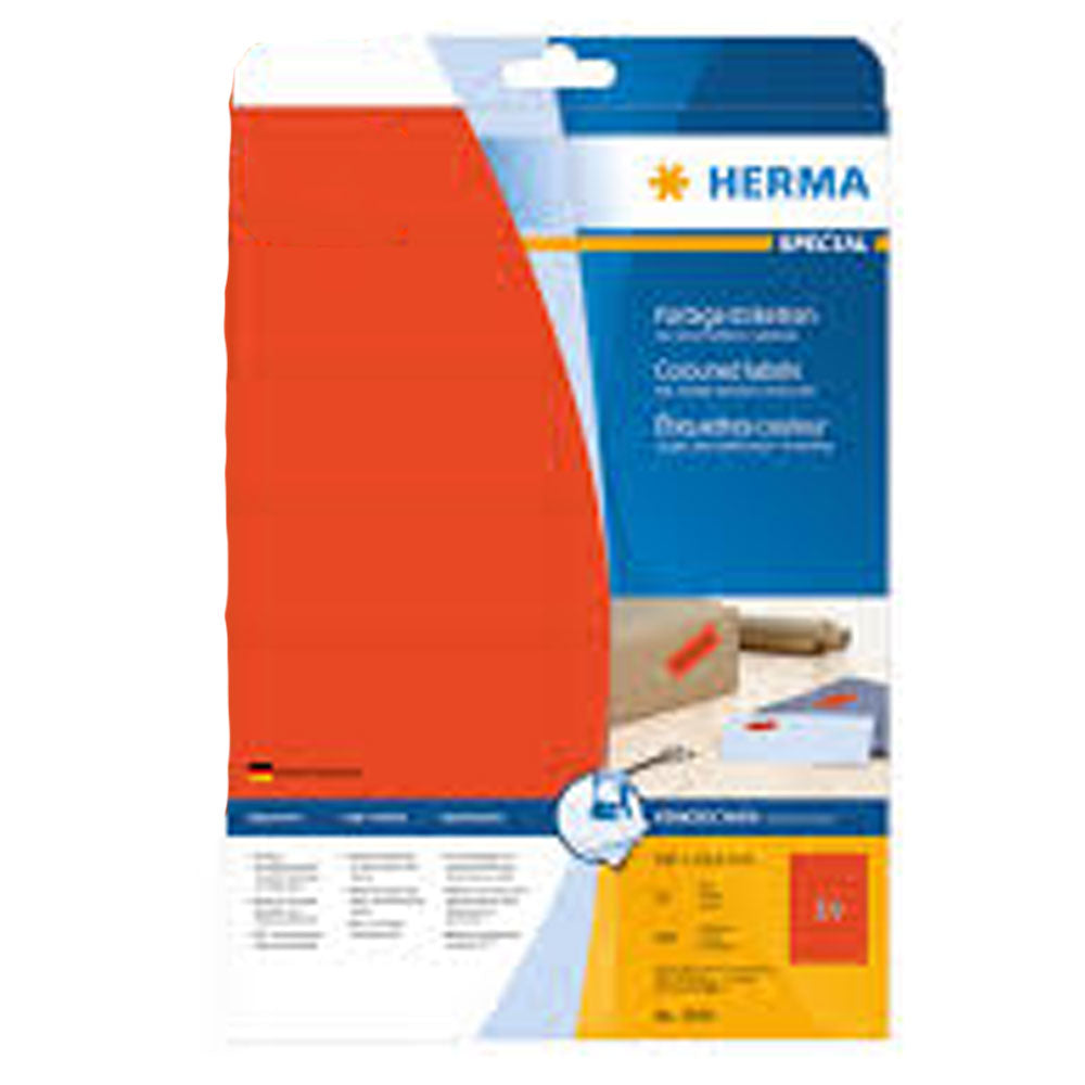 Herma farvede etiketter A4 100pc (105x42,3 mm)