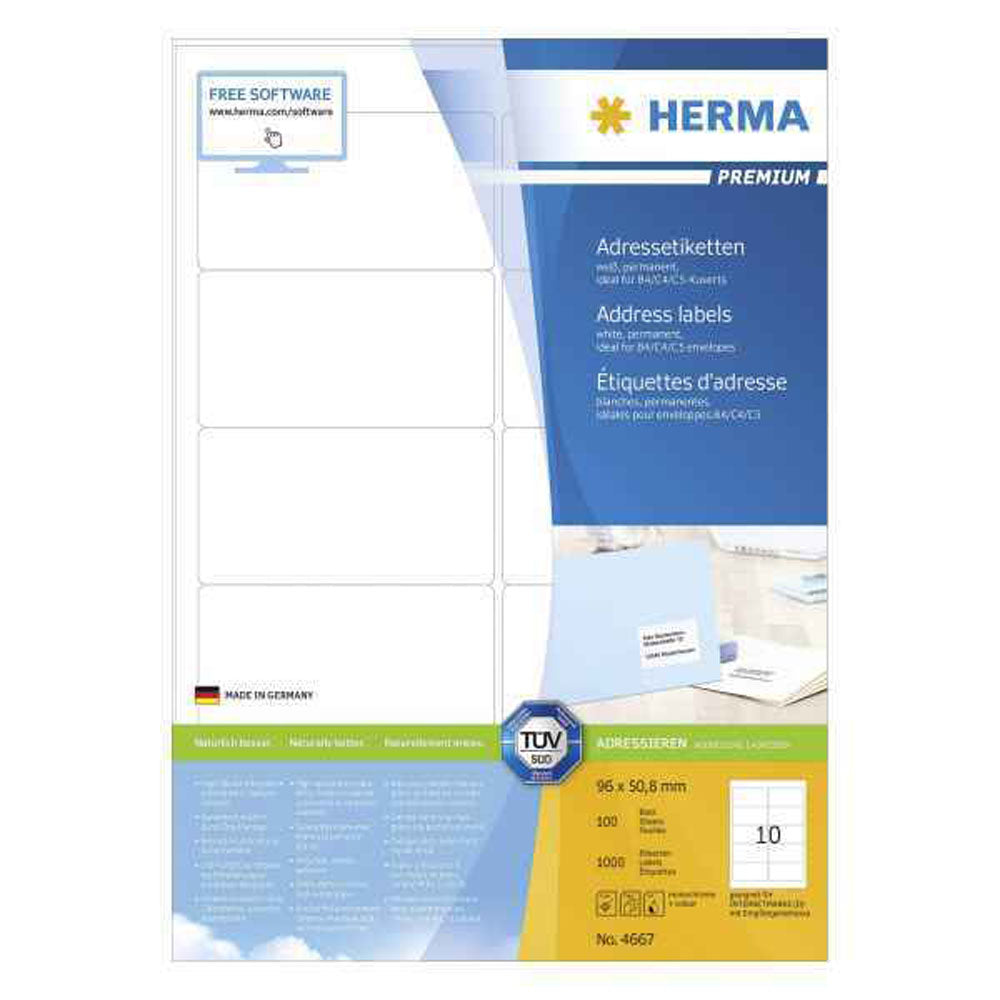 HERMA Premium Adressetiketter A4 100pc