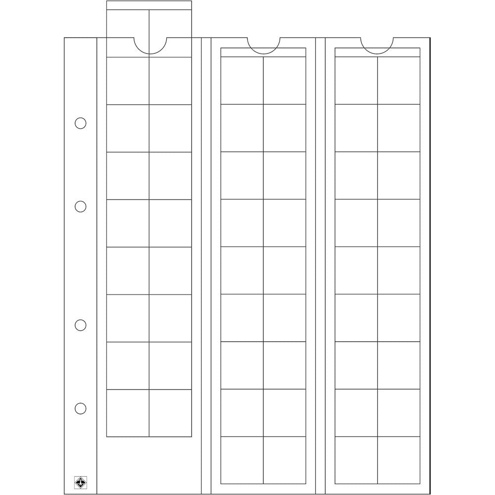 Leuchtturm Optima Monety Arkusze 5pk (Clear)