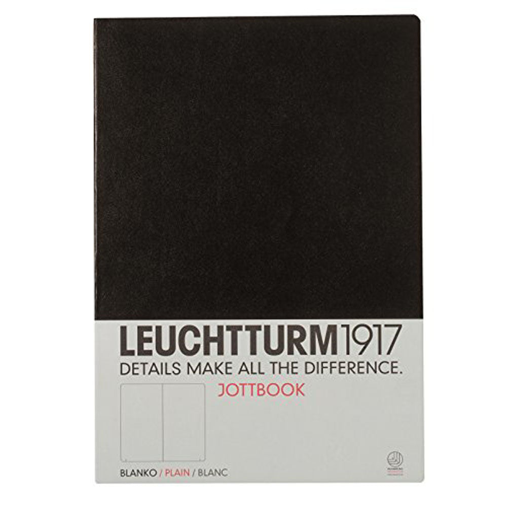 Leuchtturm Jottbook 60 sider A4 (sort)