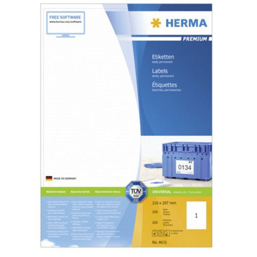 Herma Premium Labels A4 210mm 200pc