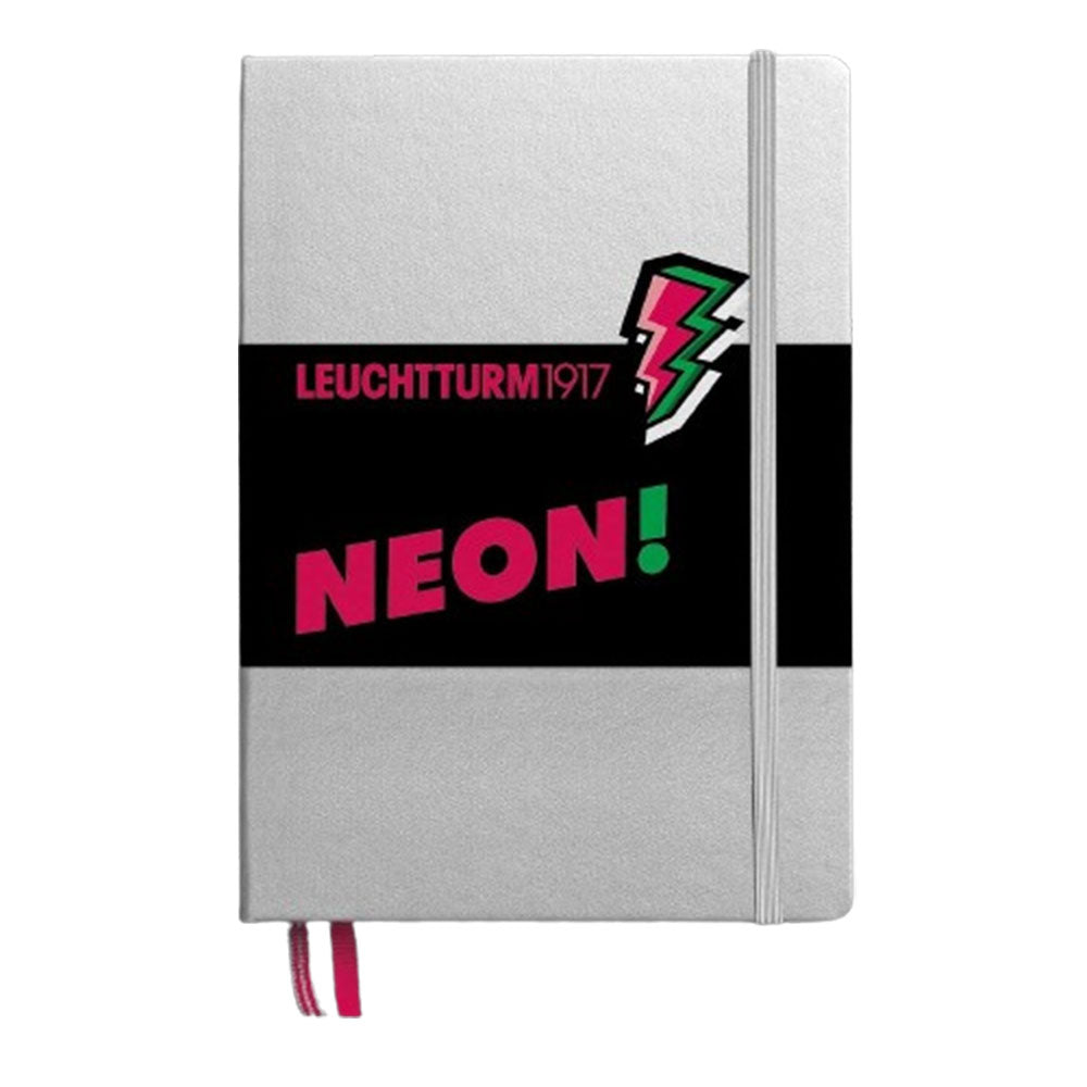 Leuchtturm HC Silver and Neon Dited A5 Notebook