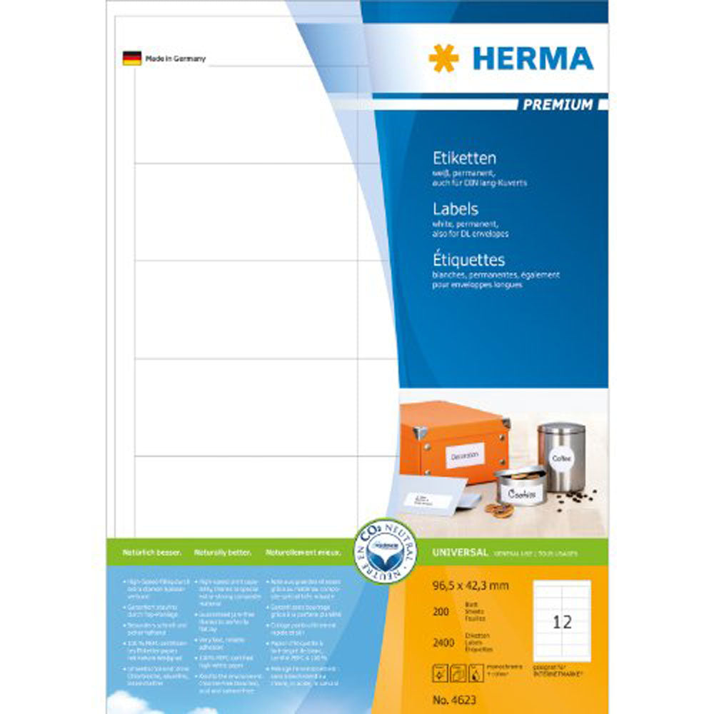 HERMA Premium -mærker A4 96,5 mm 200 pc