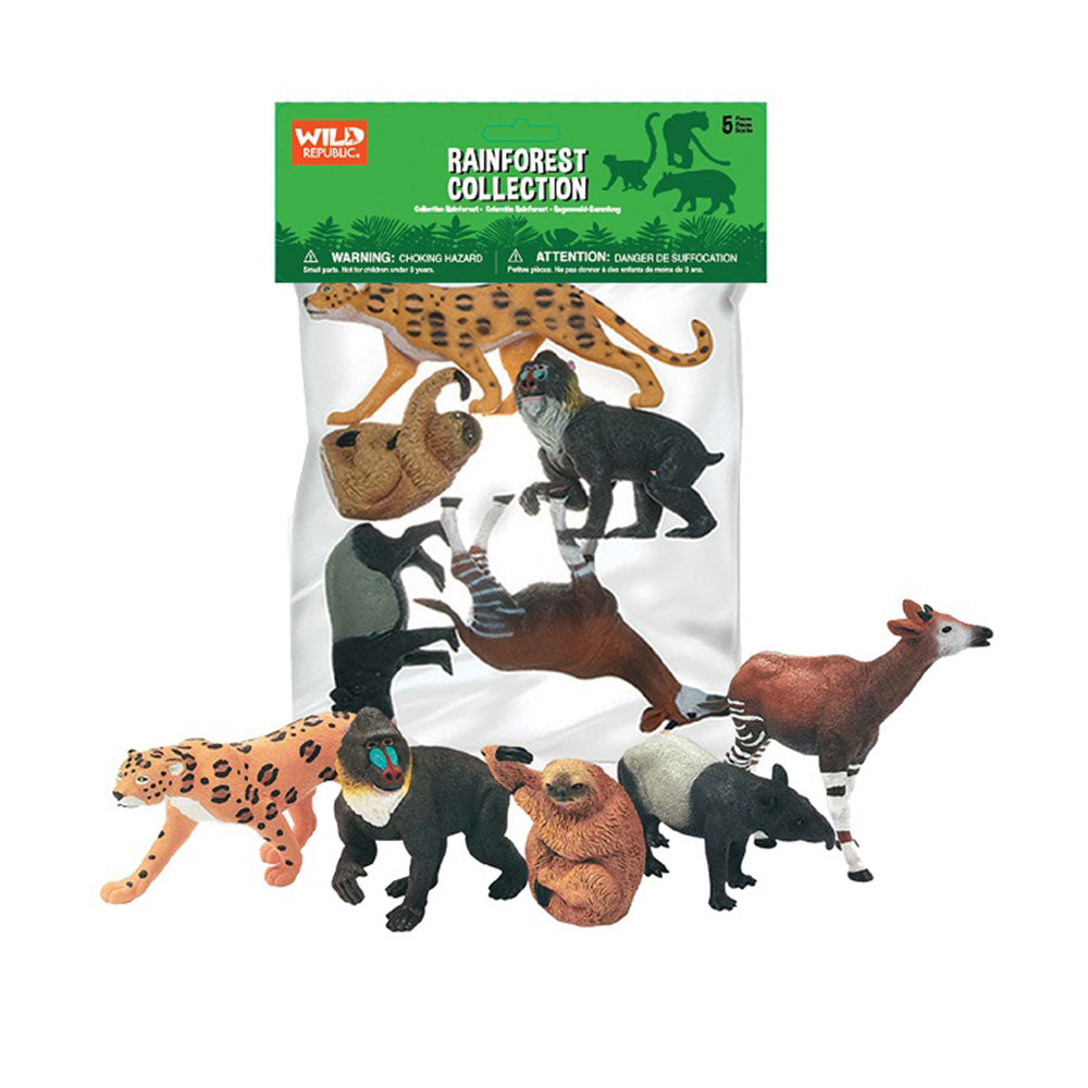 Wild Republic Polybag Animal Figurinas 5pcs