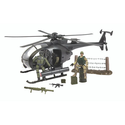 World Peacekeepers Combat Helicopter with 2 Figures 1:18