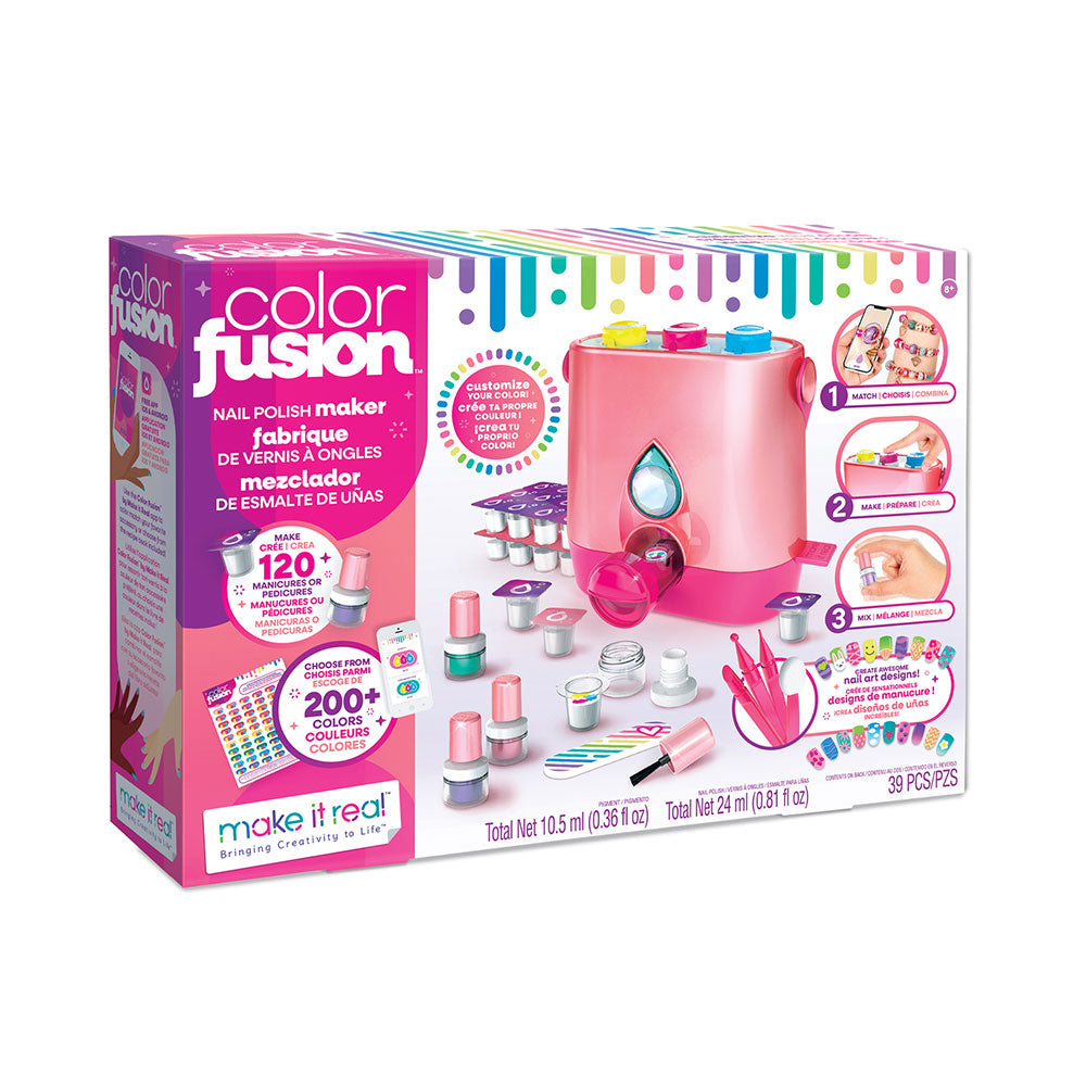 Maak het echte kleur fusion nagellak