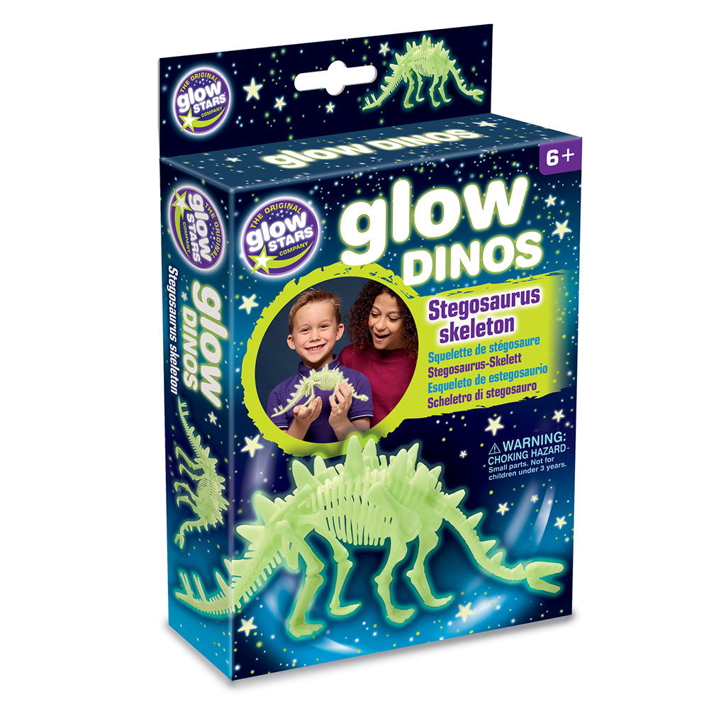 Glow in the Dark Stegosaurus Dinosaur Skeleton