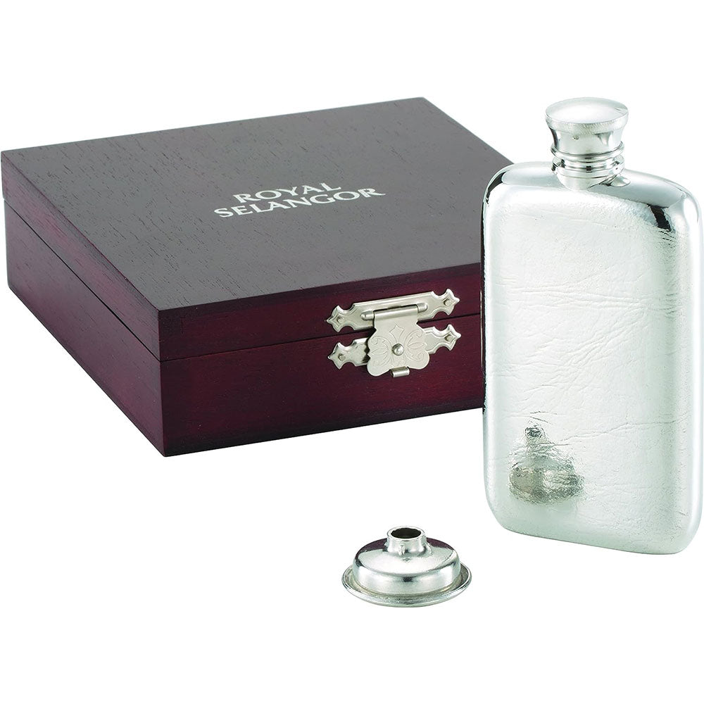 Royal Selangor étroite étain Hip Flask 9.5cl