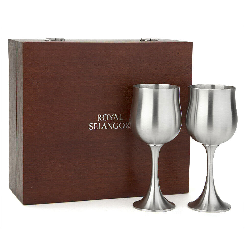 Gobelet à vin royal Selangor avec boîte cadeau (ensemble de 2)