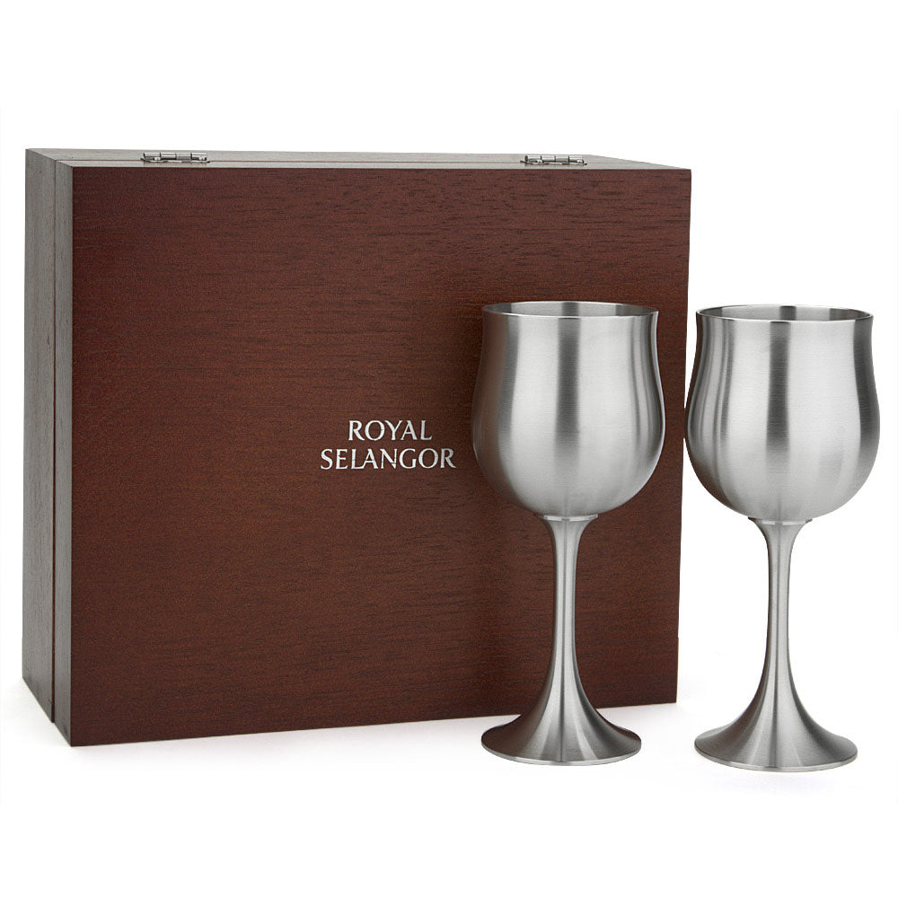 Royal Selangor Wine Goblet med gaveeske (sett med 2)