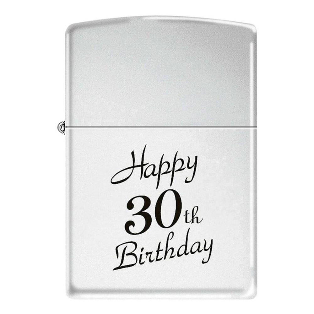 Cumpleaños Zippo High Polish Chrome ligero