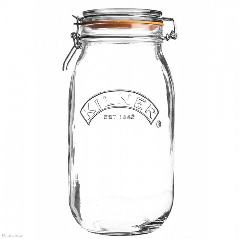 Kilner Clip Top Round Jar (Clear)