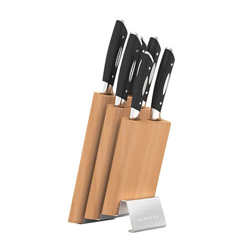 Scanpan Classic Edelstahl-Messerblock-Set