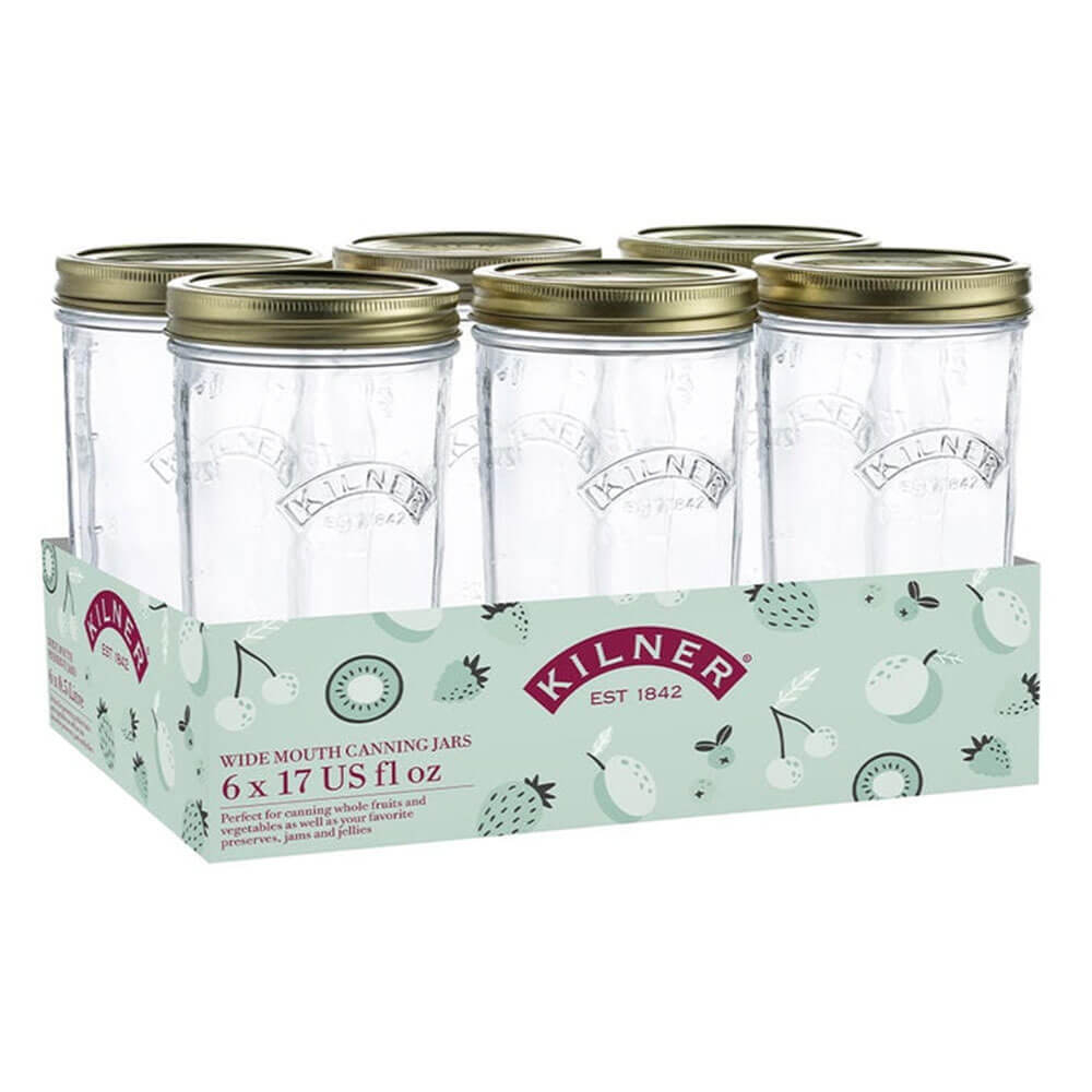 Kilner Wide Mouth Preserve Jar Set (6PCS)