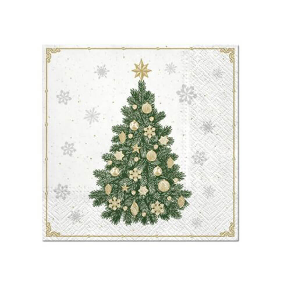 PAW Christmas Lunch Napkin 33cm (20 pk)