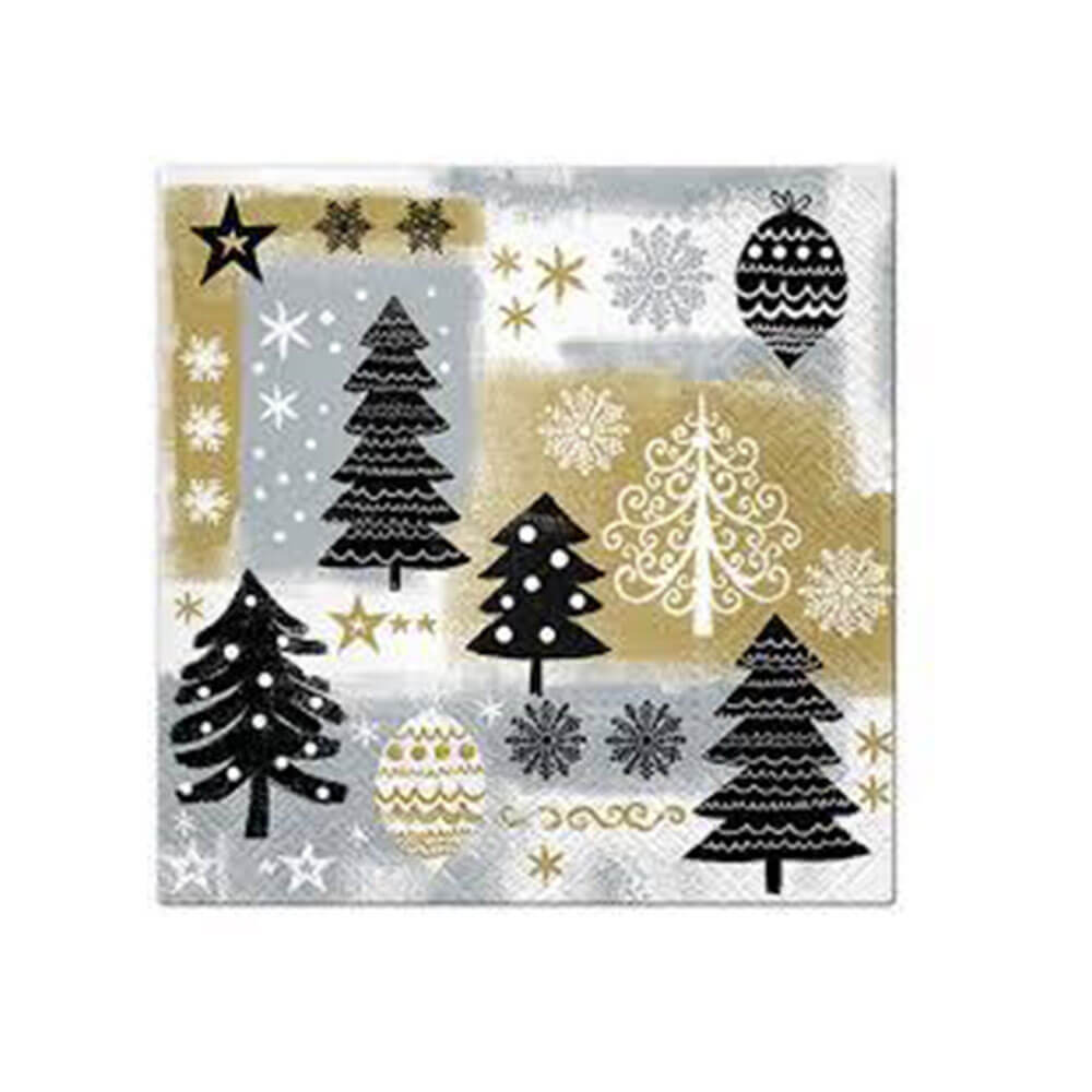 PAW Christmas Lunch Napkin 33cm (20 pk)